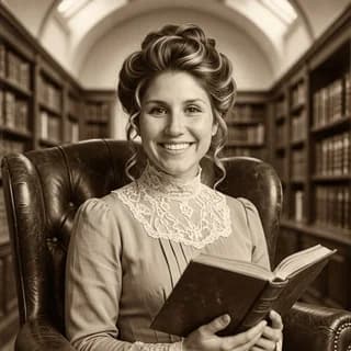 AI portrait of a woman styled in the Gilded Age, 250 Years of America 4th of July photo